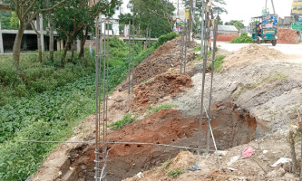 আখাউড়ায় পৌরসভার ১০ লাখ টাকার প্রকল্পে অনিয়মের অভিযোগ