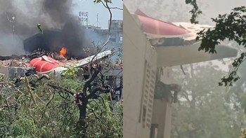 ভারতের আহমেদাবাদে ২৪২ আরোহী নিয়ে লন্ডনগামী বিমান বিধ্বস্ত