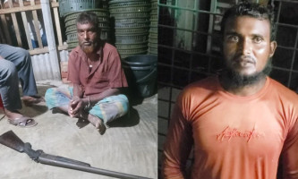সাতক্ষীরা শ্যামনগরে অস্ত্রসহ দুই জলদস্যু আটক