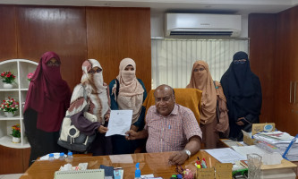 কার্জন হলের সমস্যা সমাধানে বাংলাদেশ ইসলামী ছাত্রীসংস্থার স্মারকলিপি প্রদান